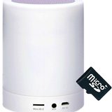 Boxa Portabila cu Lampa Bluetooth iUni M16, Multicolor, Silver + Card 4GB Cadou